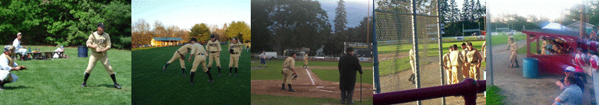 Hammer waits for the pitch,Pioneer Workout Routine,Nails and Jigger marvel at a play,Pioneers ready for action at the World Series,Spider and his mates in the Fray